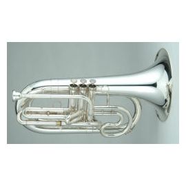 Marching Bb Trombone in silver and lacquer finish