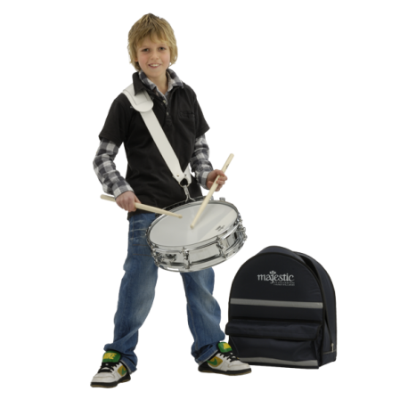 MAJESTIC Junior-Snare-Drum 13" x 3,5" ESS1335 Kessel weiß