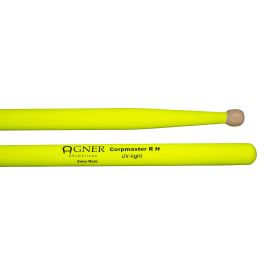 Agner Marching Drumsticks Corpsmaster RH - UV Yellow