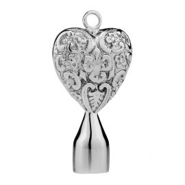 DOJO HS2 Solid Filigree Heart Drum Key, 4-kan